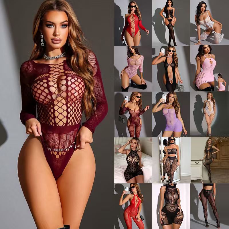 Yue mariposa Europa y América ropa interior sexy comercio exterior al por mayor fábrica coqueteo sexy uniforme conjunto de ropa de red de chicas
