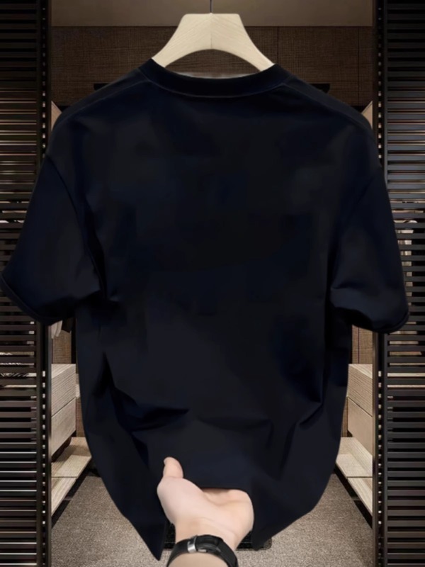 2025新型夏創意デザイン漫画重ポンド純綿tシャツゆるい丸首上着ファッションブランドゆるい半袖|undefined