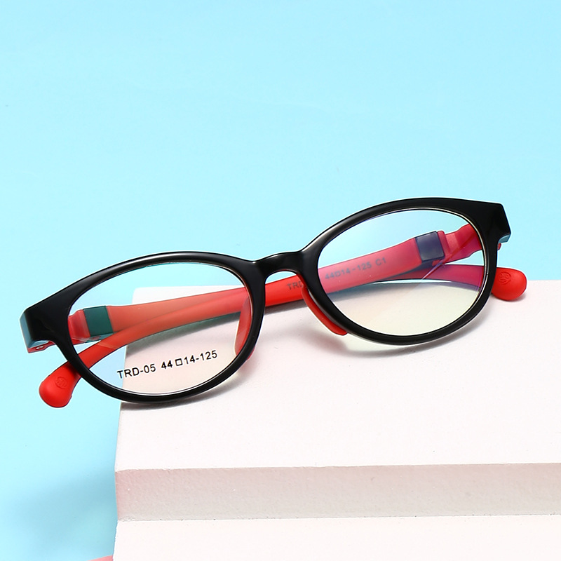 新款TR90兒童柔軟硅膠眼鏡框防藍光學生近視鏡架批發男女適用