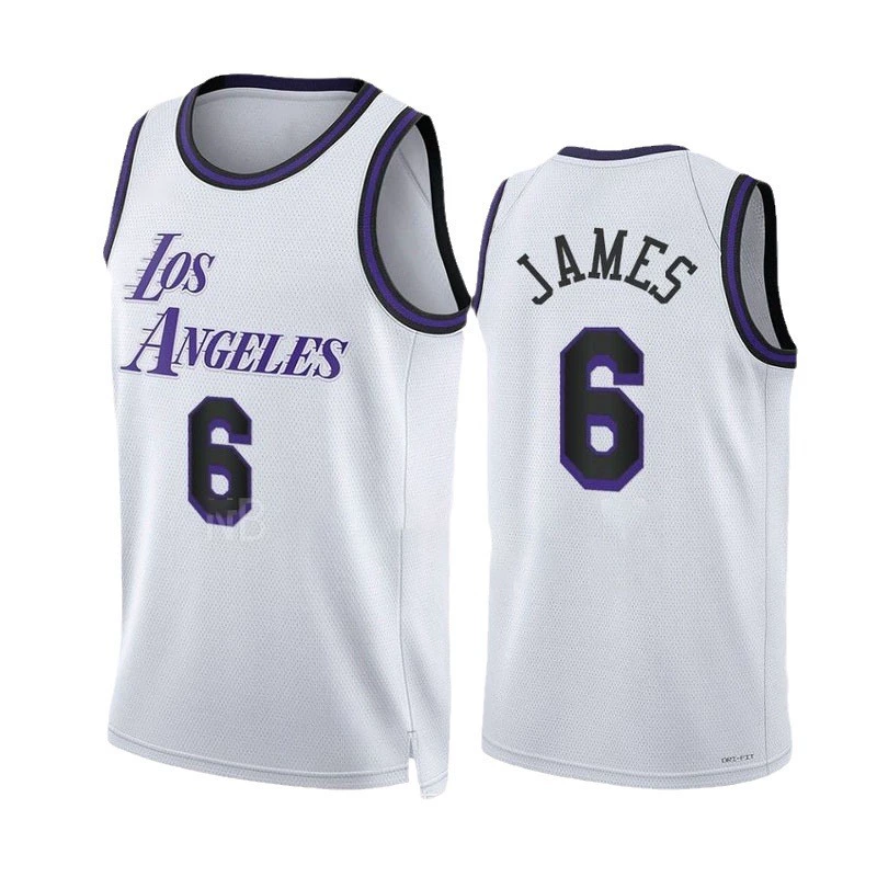 23 сезон Лейкерс City Edition Hot Pressed Jersey №6 Джеймс №24 Коби №3 Дэвис баскетбольный костюм