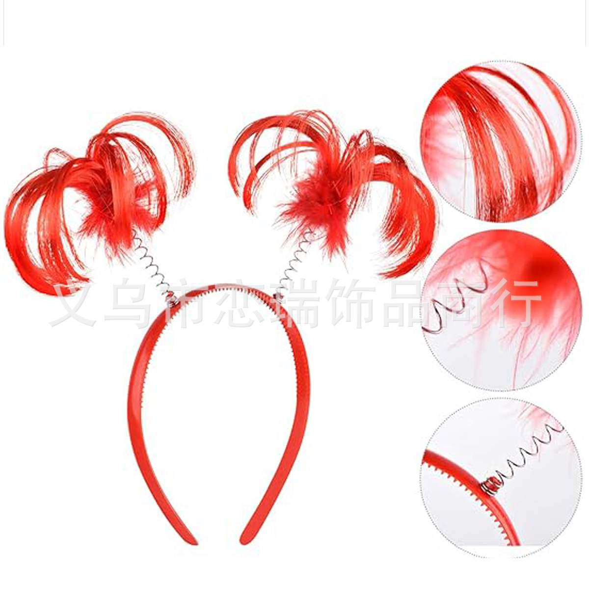 Amazon venta caliente día independiente cola de caballo hebilla de cabeza diadema accesorios de ropa de fiesta de baile familiar europeo y americano en stock