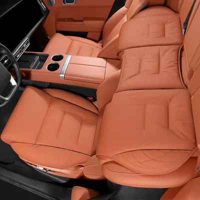 Karoq, Rapid, Fabia, All-Season | Seat cushion, seat cover - fully-enclosed-memory-foam-seat-cushion-ideal-orange-3-pieces-for-front-and-rear-rows