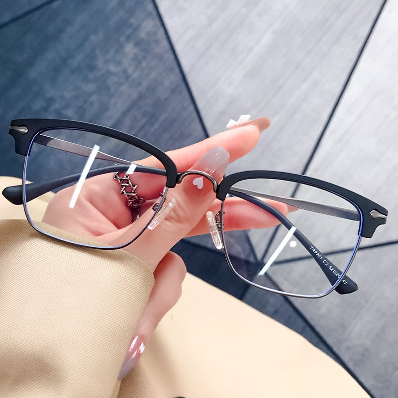New retro eyebrow style glasses for men