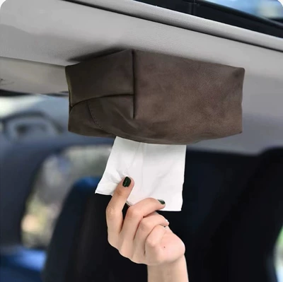 Tissue Box Advanced Sense Sun: Car tissue box/set - 1711575cm-coffee-color