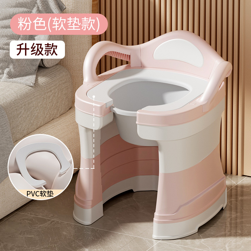 Silla Inodoro Portátil para Baño de PP Antideslizante para Ancianos y Embarazadas image 28