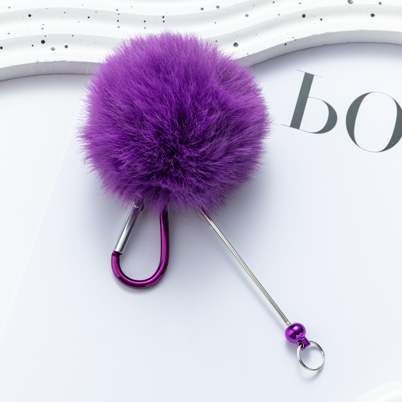 Nuevo DIY cuentas bola de peluche creativo colgante de peluche colgante colgante de llave colgante al por mayor