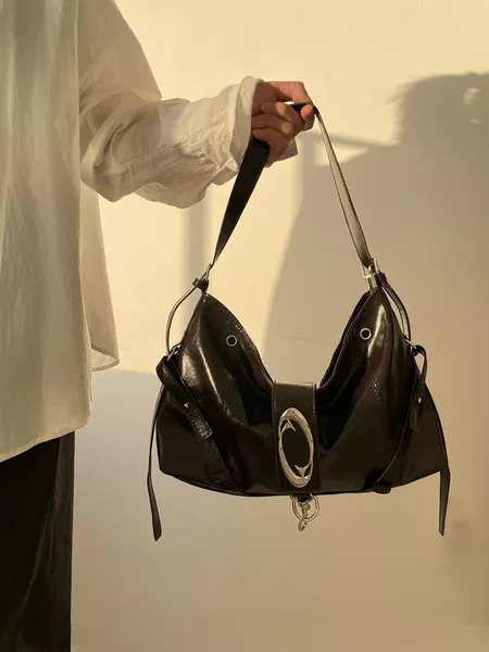 Light Luxury Brown Fashionable Versatile Women's Bag 2026 High-End Soft Leather Tote Bag Large Capacity Commuter Crossbody Bag