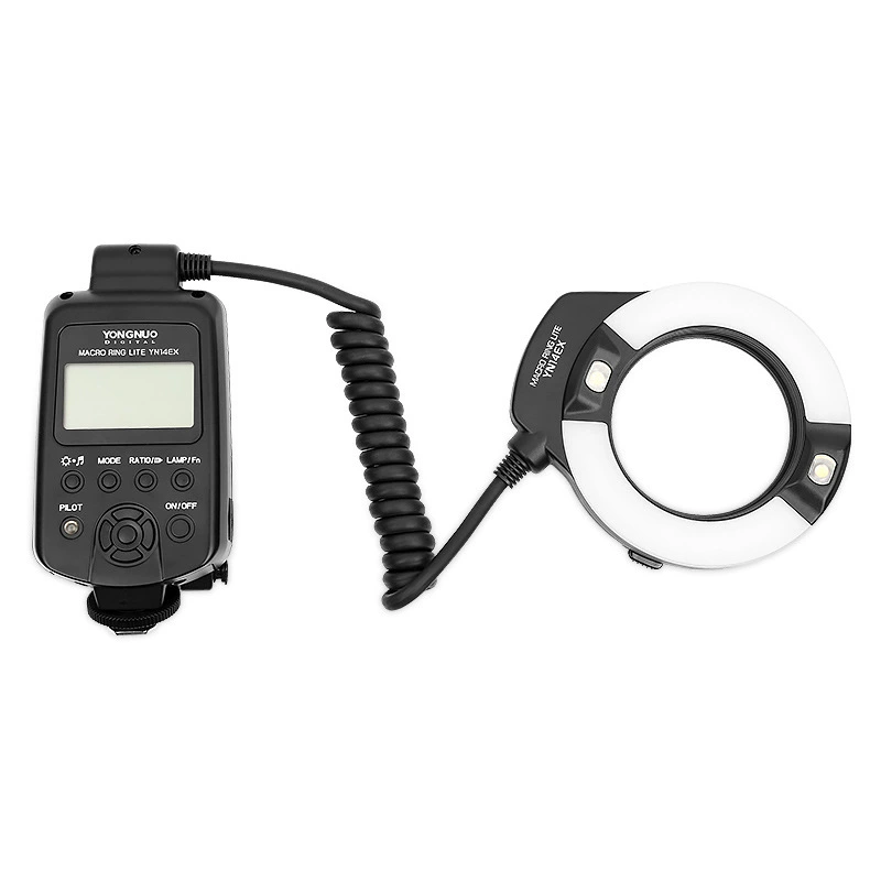 YONGNUO YN-14EX для камер Canon, TTL макро-кольцевая вспышка для макросъёмки