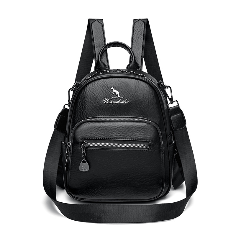 Mochila de alta textura para mujeres nueva moda transfronteriza multicolor mochila de cuero suave multifuncional mochila de viaje