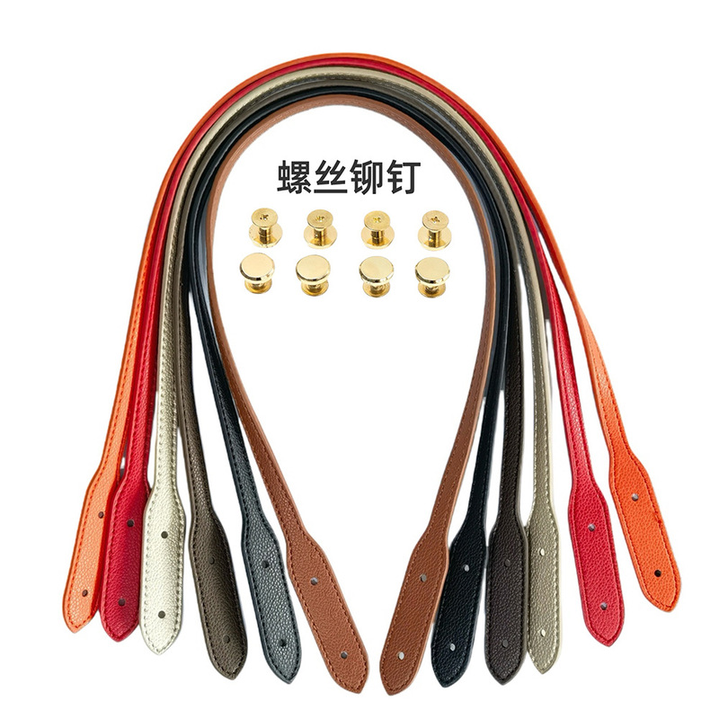 72cm Bag with DIY Bag Shoulder Strap Single Shoulder Handmade Bag Replacement Strap with Screw Thick Car Line Hand Carrying Strap