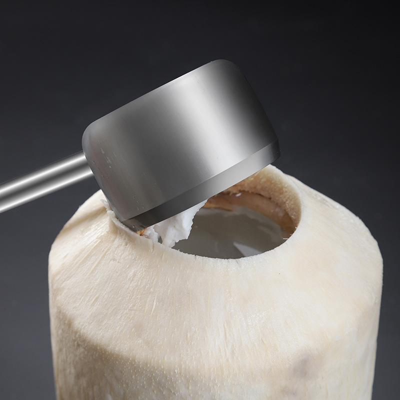 Manual de acero inoxidable abridor traje de cáscara de coco verde puncher Coco carne Cepilladora herramienta de coco