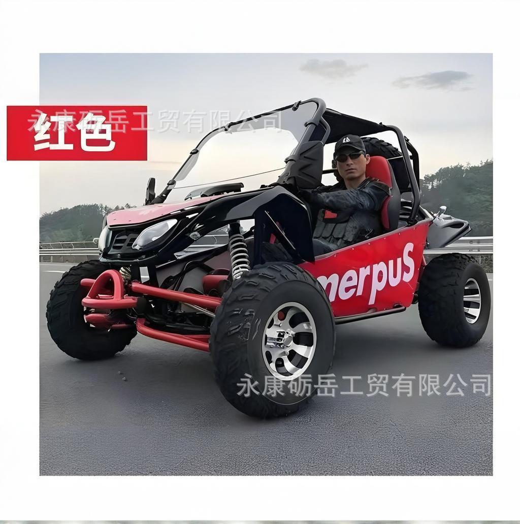 Los fabricantes personalizan el kart todoterreno biplaza 200cc suspensión independiente ATV grande 4 ruedas tracción en las cuatro ruedas kart