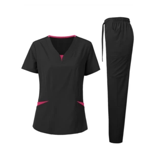 欧美跨境手术室擦洗衣 护士套装医院护理服 女口腔工作制服洗手衣