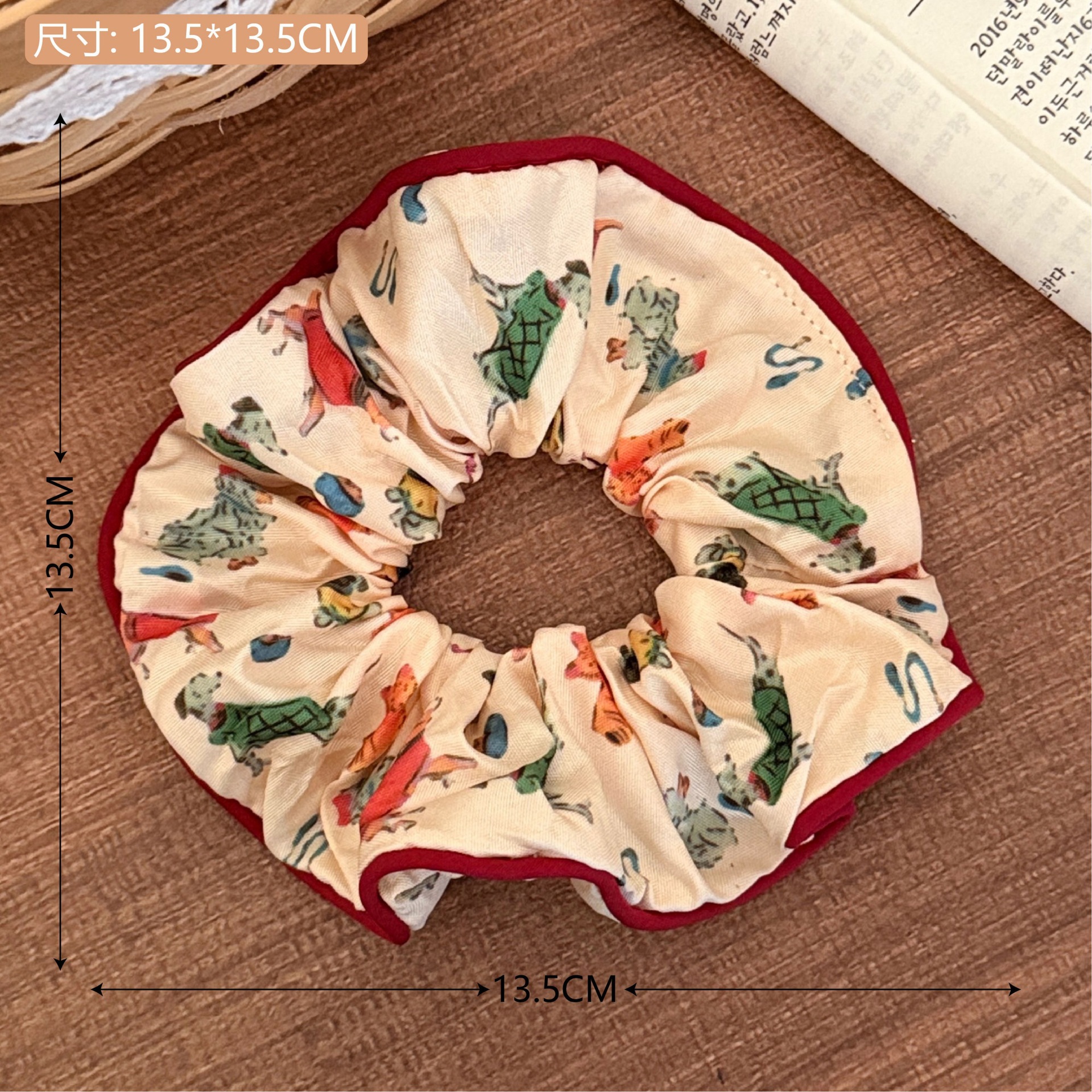 Estilo coreano de alta apariencia de encaje de intestino grueso banda de pelo accesorios para el cabello cuerda de pelo de corazón de niña de todo fósforo pequeño Qing nuevo tocado de cola de caballo de gran altura al por mayor