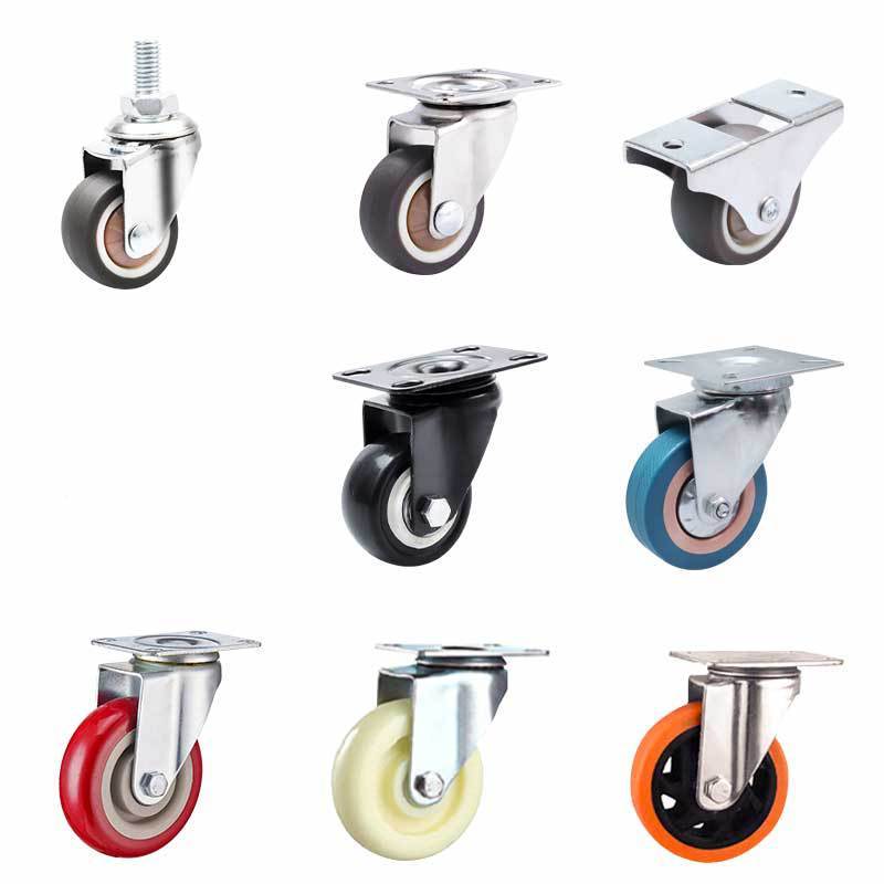 ユニバーサルホイール 1/2/3/4/ 5inch サイレントブレーキ付き tpr ソフトラバー家具プーリーフラット工業用キャスター|undefined