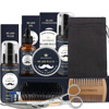 Medical essence, balm, brush shaving, scissors, set