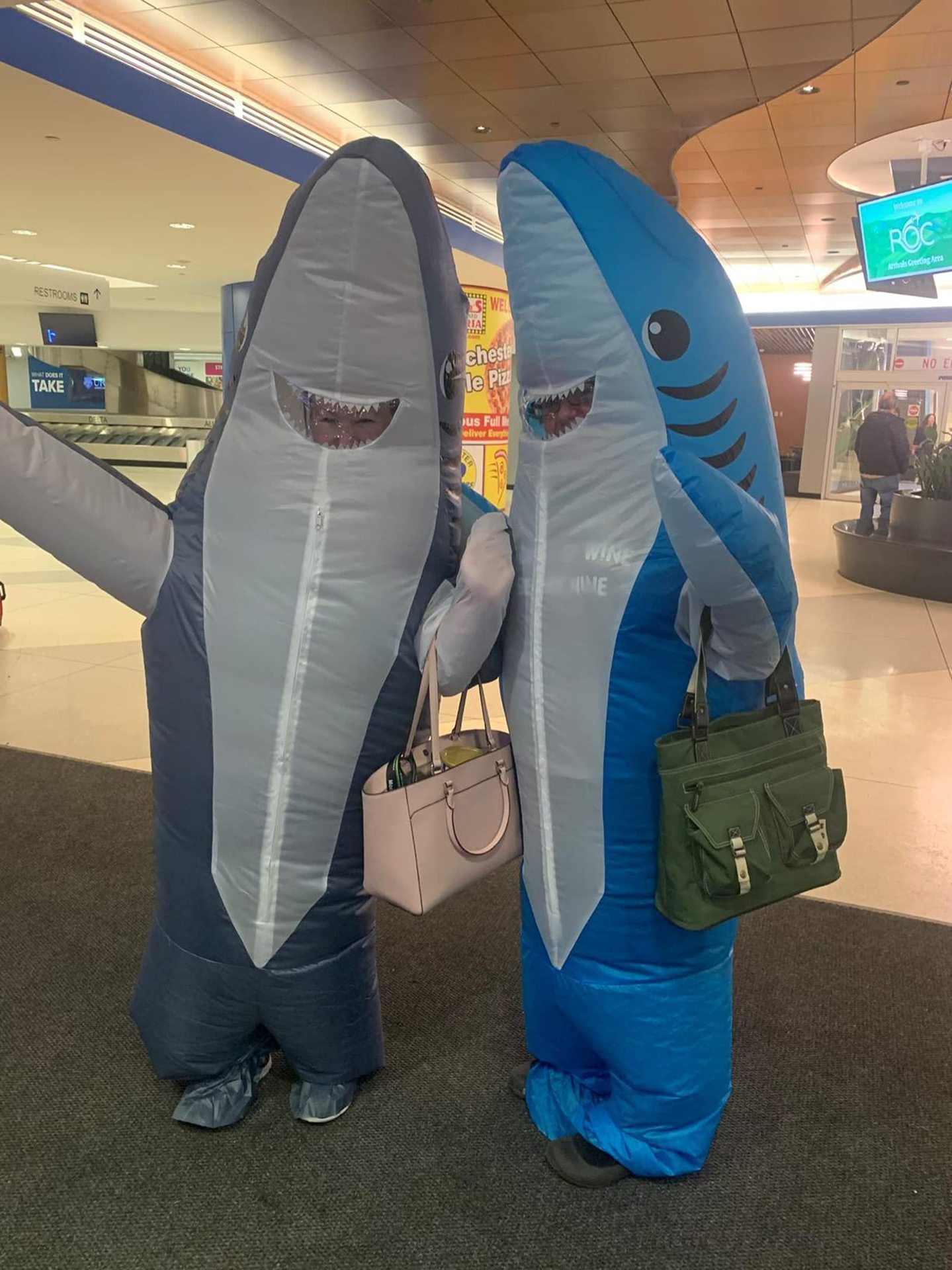 Inflatable Shark Costume Blow