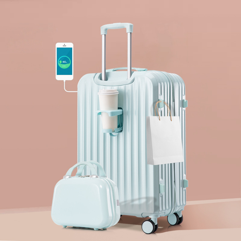 [Fábrica de selección estricta] explosión multifuncional de 20 pulgadas maleta silenciosa rueda universal caja de cifrado de alto valor de cara fuerte