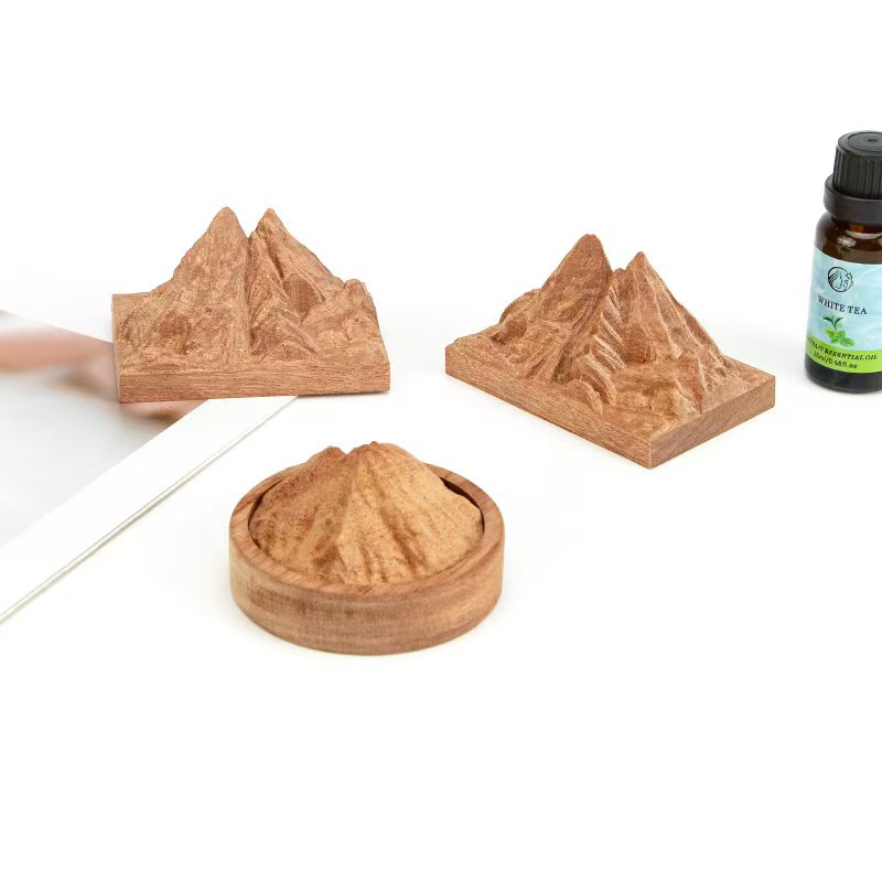 Rizhao Jinshan No Fire Expansion Madera Fragante Nuez Negra Madera Fragante Perfume Péndulo de Madera de aromaterapia Control de dormitorio de coche