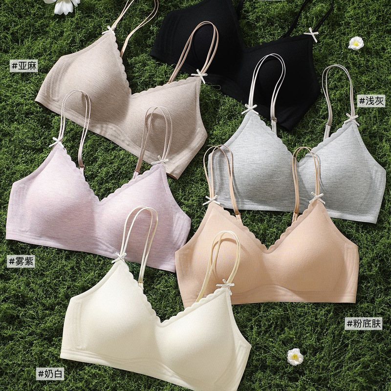 Pure Desire Small Breast Gathering Bra for Women, Thin and Breathable, Anti-Sagging, Double Shoulder Straps, Comfortable Seamless Bra for Students Pure Desire Small Breast Gathering Bra for Women, Thin and Breathable, Anti-Sagging, Double Shoulder Straps, Comfortable Seamless Bra for Students