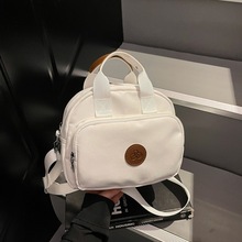 跨境小众轻便手拎包包女2025新款休闲百搭单肩斜挎包外出通勤布包