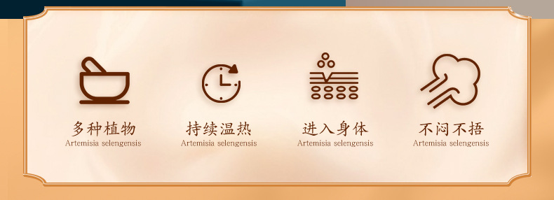 Mugwort Knee Patch Ai Cao Moxibustion Patches 20 Patches per Box for Home Warm Care key features