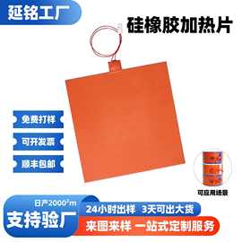 硅胶发热片可定制24v加热片pi发热膜usb恒温加热片硅橡胶电加热板