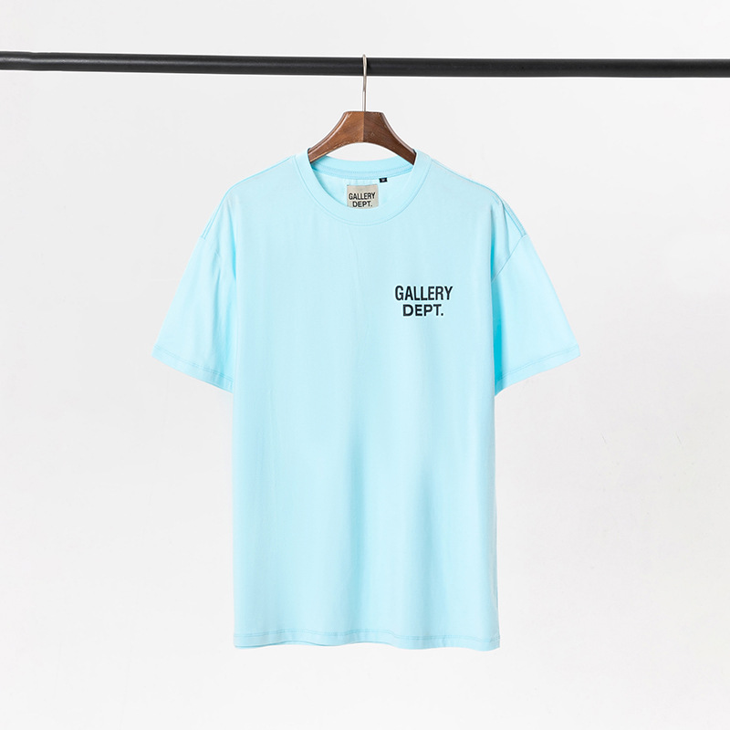 Camiseta de manga corta con estampado Gallery Dept de marca de moda para hombres y mujeres