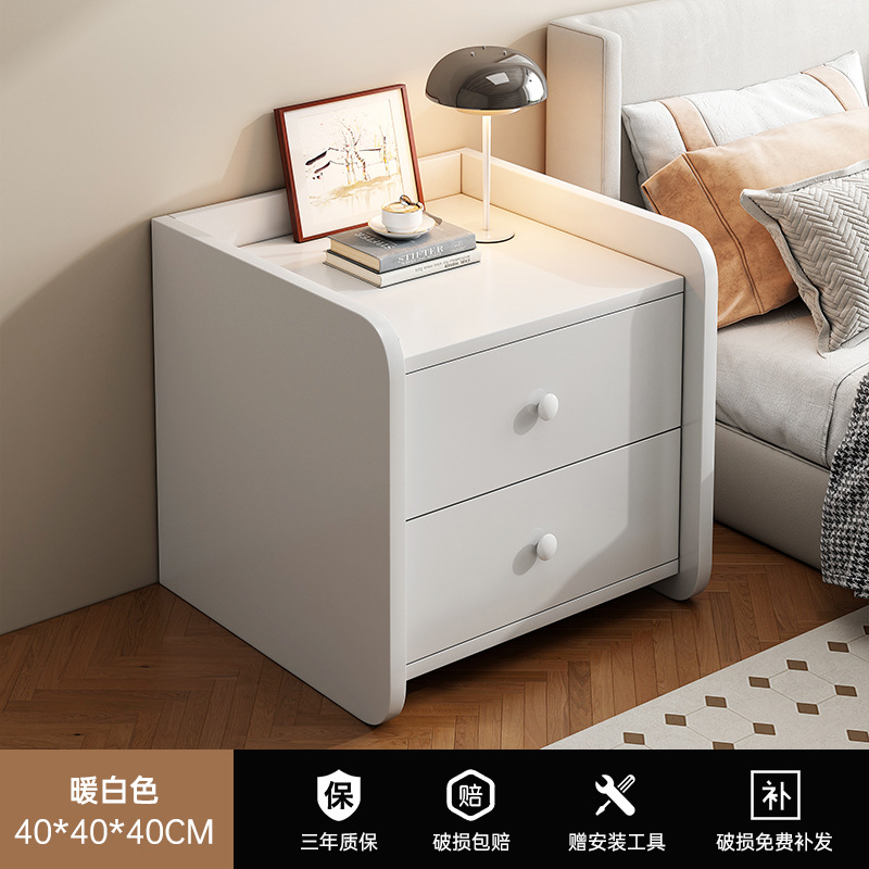 Mesa de cabecera pequeña simple moderna simple pequeño gabinete de almacenamiento para alquiler dormitorio estante de cabecera doméstico