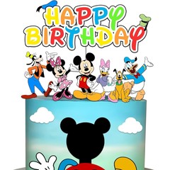 誕生日パーティー 男女兼用 赤ちゃん 1歳の誕生日 カード ディズニー 漫画のキャラクター ミッキーとミニー ケーキデコレーション