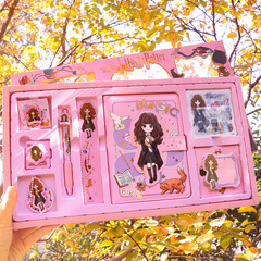 Genuine Harry Potter student stationery high-value notebook DIY handbook note ruler gift box set