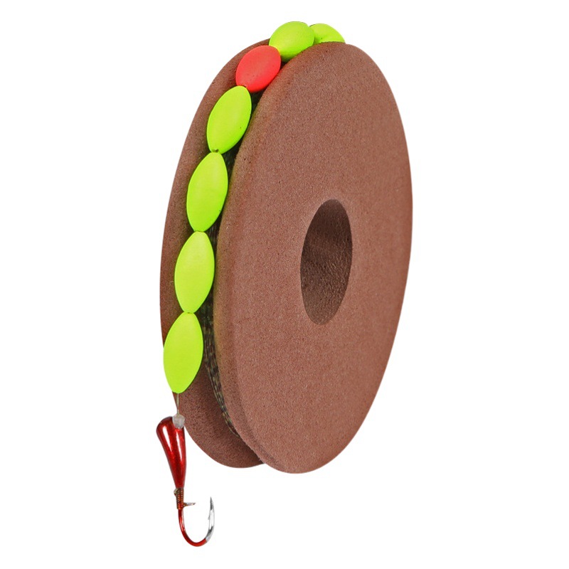 Bionic sky hook seven-star drift line group single hook tied to traditional fishing line suit wild fishing crucian carp drift main line finished product