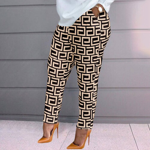 Cross-border women's fashion new Amazon European and American style printed pockets long-sleeved plus-size loose women's casual set