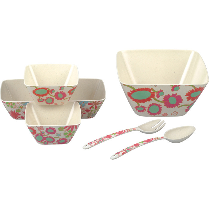 Manufacturer's Hot-Selling Ins Scandinavian Style Bowl Colorfulful Bowl Bamboo Fiber Bowl Korean Bowl Tableware Set Salad Bowl Snack Bowl