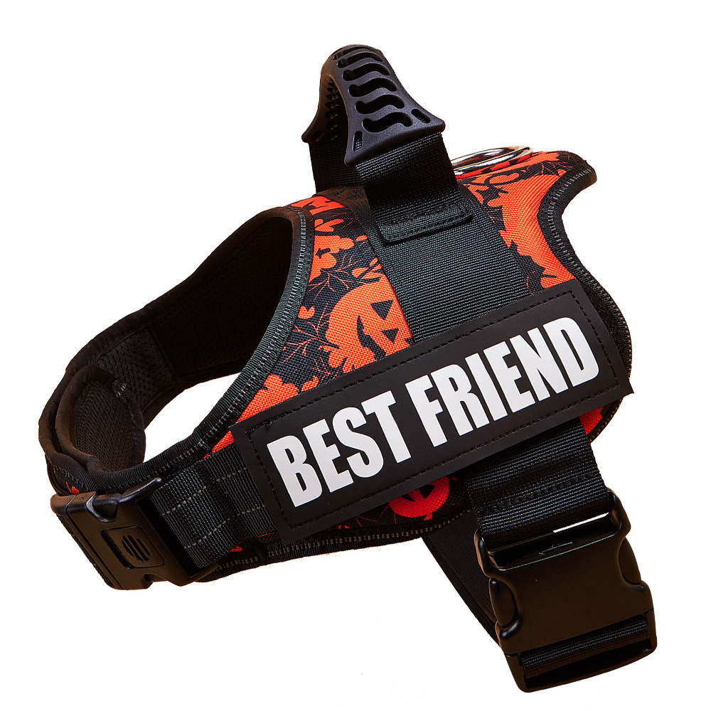 WAOPET correa para el pecho para perros transfronteriza correa para perros grande chaleco ropa con correa para el pecho para mascotas reflectante de noche