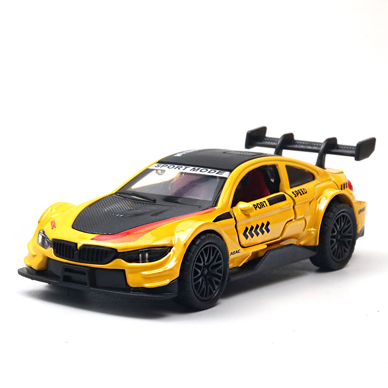 Return fuerza a granel aleación modelo de coche puerta abierta coche de juguete para niños niño decoración de pastel al por mayor