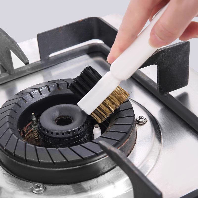 Gas Stove Cleaning Brush Cleaning Brush Gas Stove Decontamination Steel Wire Brush Household Stove Kitchen Range Hood Gap