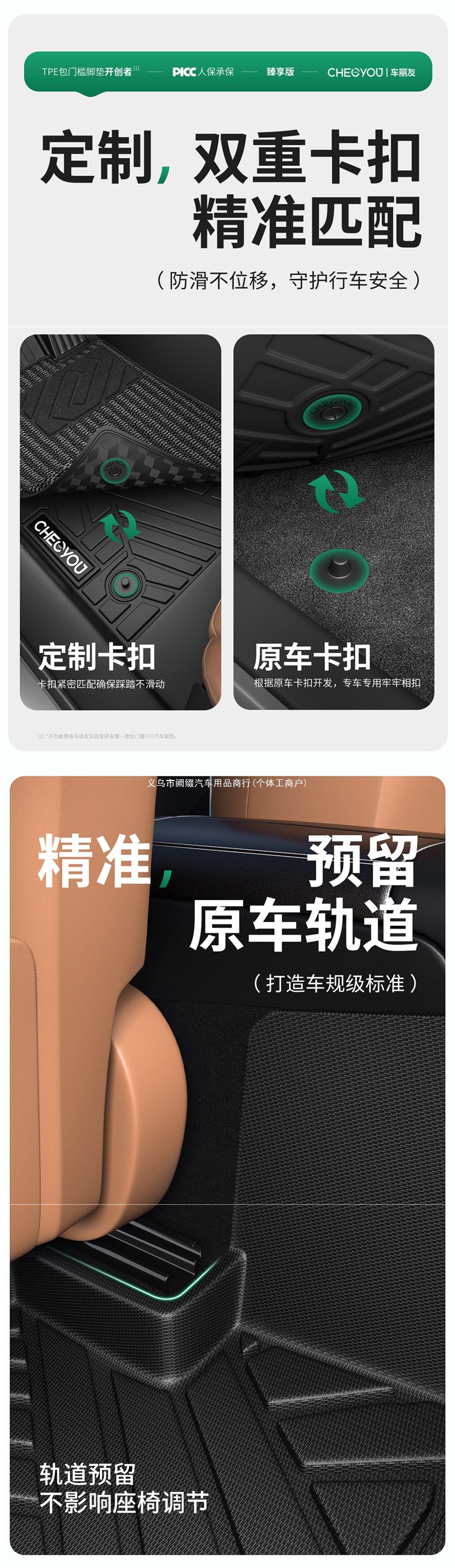Suitable for Leapmotor C10, C11, A10, B01, C16, B10Lafa5 TPE full-cover car floor mats