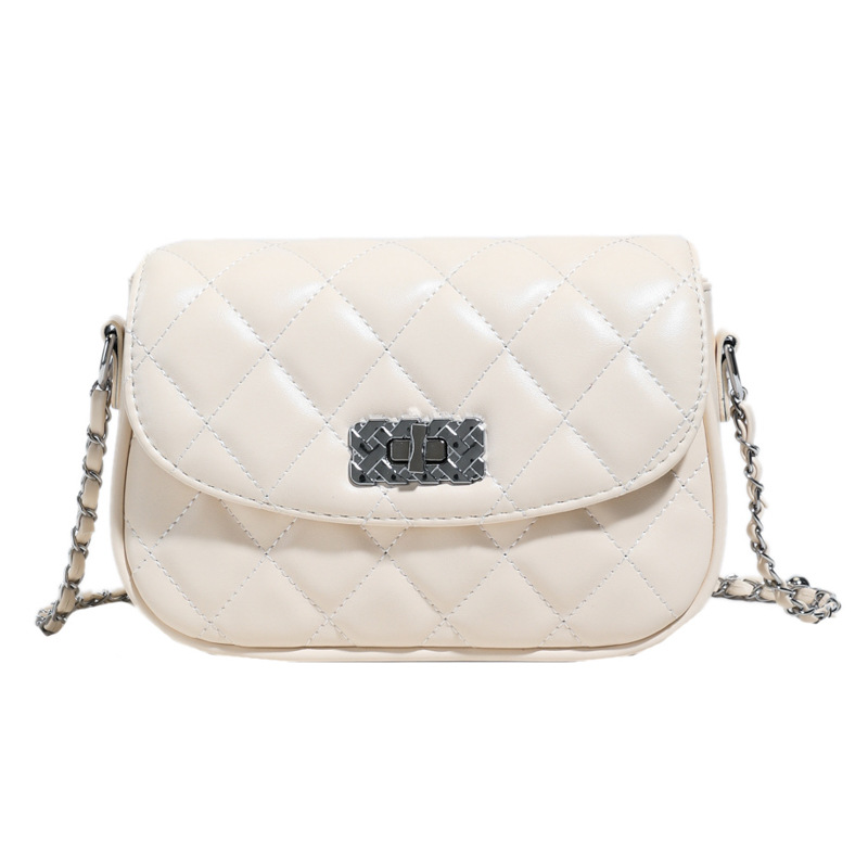 Bolso de cadena popular de este año 2025 verano nuevo bolso femenino moda pequeño fragante bolso de hombro con hilo bordado de diamantes bolso de mensajero