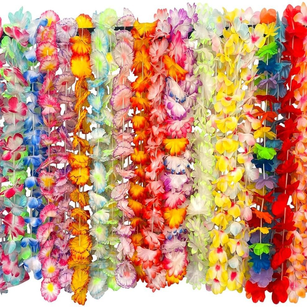 Guirlandas de Hawaii, suministros de fiesta de cumpleaños, decoraciones festivas, diseño de guirlandas, suministro al por mayor