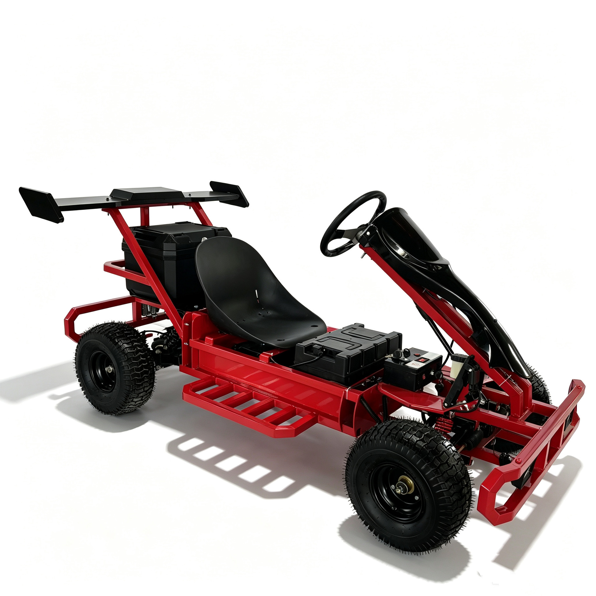 A two-seater adult electric kart, a new racing model for outdoor drift entertainment, with long-lasting battery life