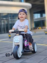 2025新款儿童电动摩托车三轮车可坐人玩具车周岁礼物小孩遥控童车