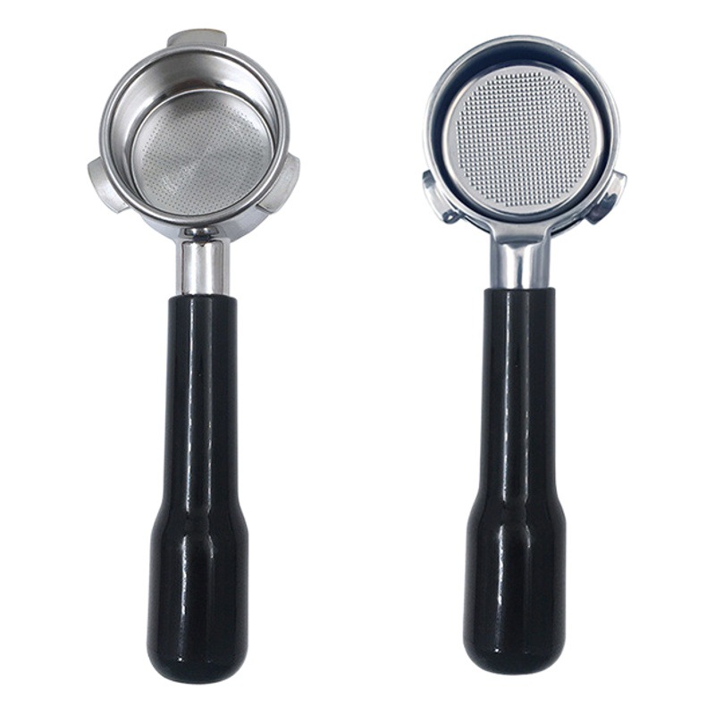 Mango de acero inoxidable 304 mango sin fondo mango 54mm regular de madera mango sin fondo máquina de café filtro Accesorios