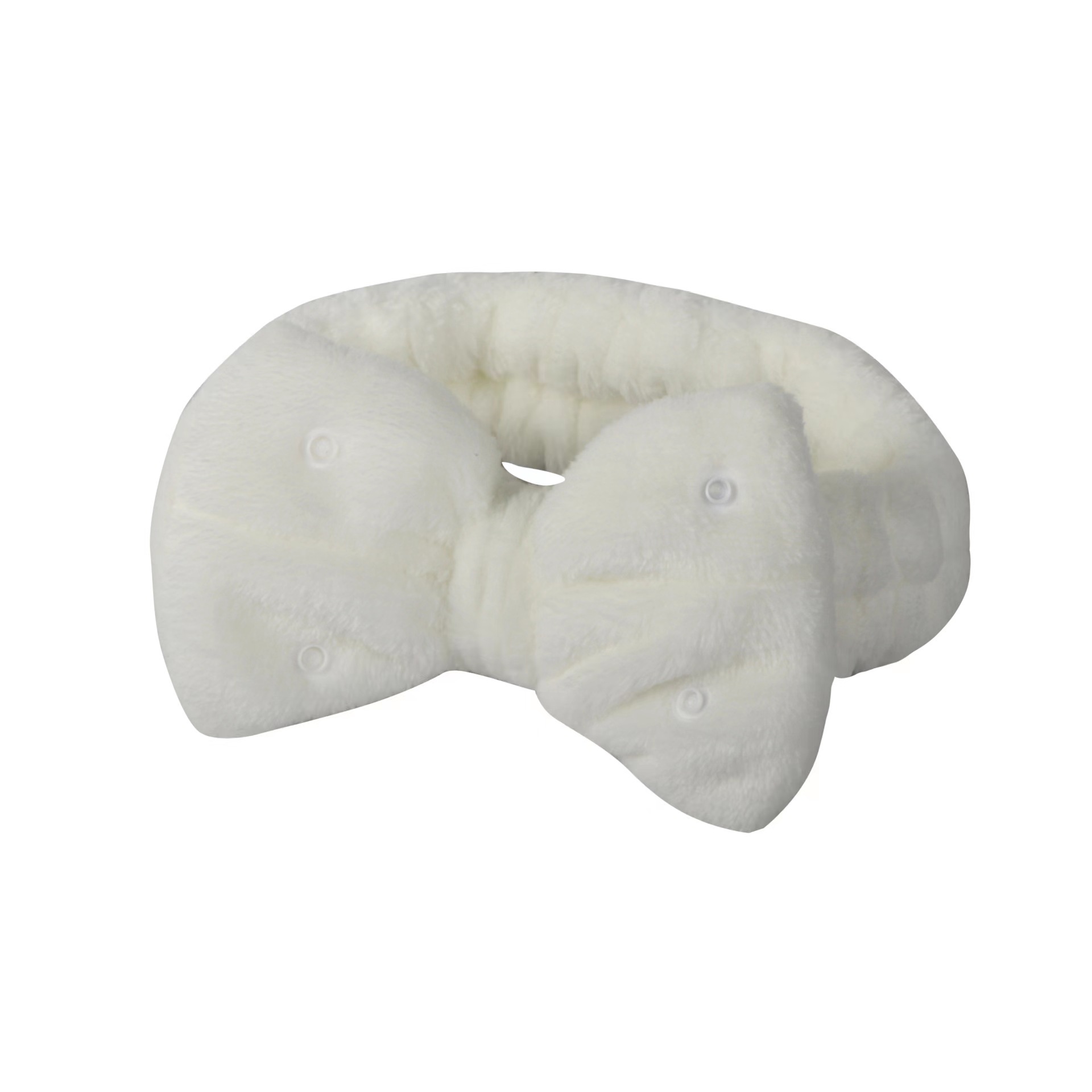 Nueva banda de pelo de estilo coreano para niñas lavado facial removedor de maquillaje multifuncional botón a presión pajarita pelo Color sólido