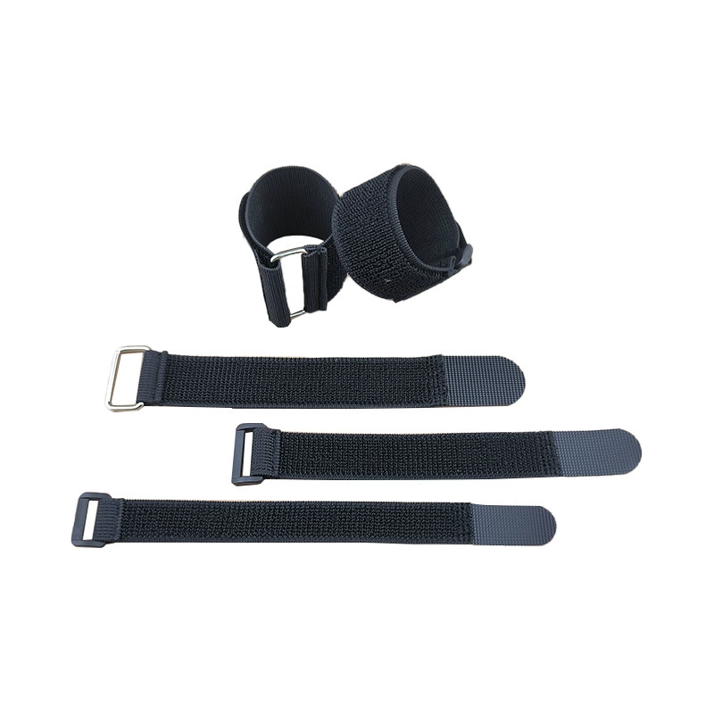 Elastic self-adhesive belt with velcro, cable ties, clips included