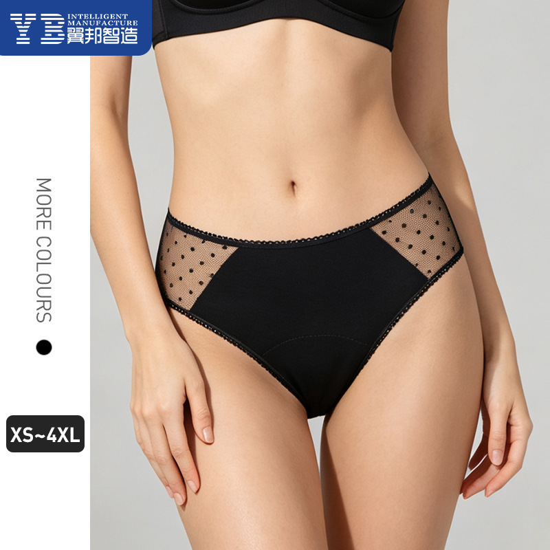 Women's Incontinence Leak-Proof Physiological Underwear, Washable Lace Leak-Proof Briefs, Cross-Border Briefs for the Elderly, Urine Barrier Briefs