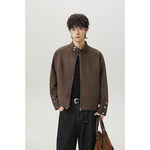 2025秋装新款韩版潮流春秋时尚夹克外套高级感宽松休闲工装上衣男