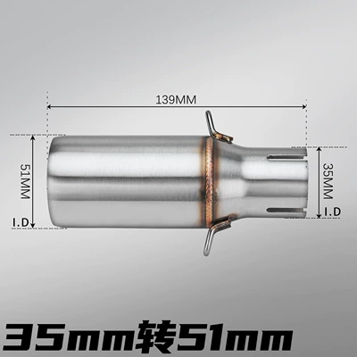 Motorcycle Exhaust Pipe Modification Motorcycle exhaust pipe - 35mm-to-51mm