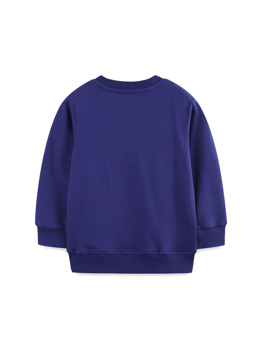 Estilo europeo y americano dibujos animados de ropa protectora para niños impresión nocturna ropa protectora de cuello redondo para niños, punto de algodón, ropa casual para niños al por mayor