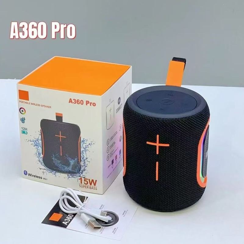 A360 bluetoothスピーカー携帯用サブウーファ屋外ポータブルLEDカラー振動灯無線高音質小音響|undefined
